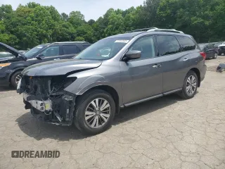 2020 Nissan Pathfinder S with VIN 5N1DR2AM6LC647098, listed as a Copart auction lot 57302505 with 51,325 mi miles and Salvage title. Bid and sale history available at DreamBid. Image 1.