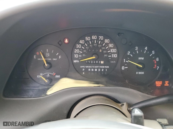 1998 Chevrolet Lumina with VIN 2G1WL52MXW9248343, listed as a Copart auction lot 44227945 with 110,382 mi miles and Salvage Title. Bid and sale history available at carsss.com. Image 9.