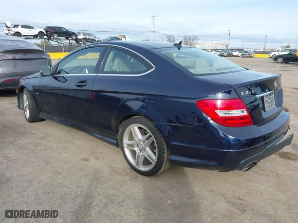 2012 Mercedes-Benz C-Class C 250 with VIN WDDGJ4HB7CF796438, listed as a IAAI auction lot 41600303 with 65,352 mi miles. Bid and sale history available at carsss.com. Image 3.