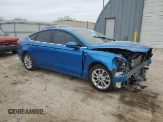 2020 Ford Fusion SE with VIN 3FA6P0LUXLR170087, listed as a Copart auction lot 43357105 with 59,395 mi miles and Salvage title. Bid and sale history available at DreamBid. Image 4.