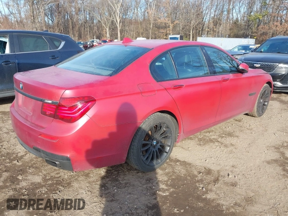 2014 BMW 7 Series 750i xDrive with VIN WBAYB6C55ED224496, listed as a IAAI auction lot 41471012 with 131,851 mi miles. Bid and sale history available at carsss.com. Image 4.