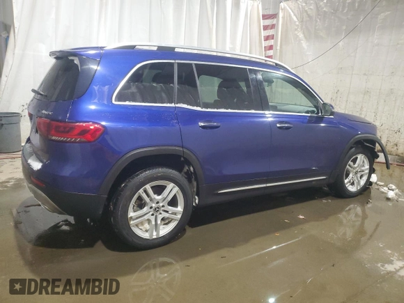 2021 Mercedes-Benz GLB with VIN W1N4M4HB9MW113931, listed as a Copart auction lot 87551525 with 44,255 mi miles and Non Repairable. Bid and sale history available at carsss.com. Image 3.