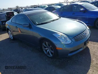 2005 Infiniti G35 Coupe with VIN JNKCV54E65M415744, listed as a IAAI auction lot 41835815 with 148,426 mi miles. Bid and sale history available at carsss.com. Image 1.