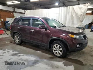 2013 Kia Sorento LX with VIN 5XYKT3A64DG370601, listed as a Copart auction lot 51868985 with 134,869 mi miles and Clean Title. Bid and sale history available at carsss.com. Image 4.