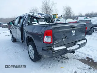 2019 Ram 1500 Big Horn/Lone Star with VIN 1C6RRFFG3KN674435, listed as a IAAI auction lot 41618523 with 89,983 mi miles. Bid and sale history available at carsss.com. Image 3.