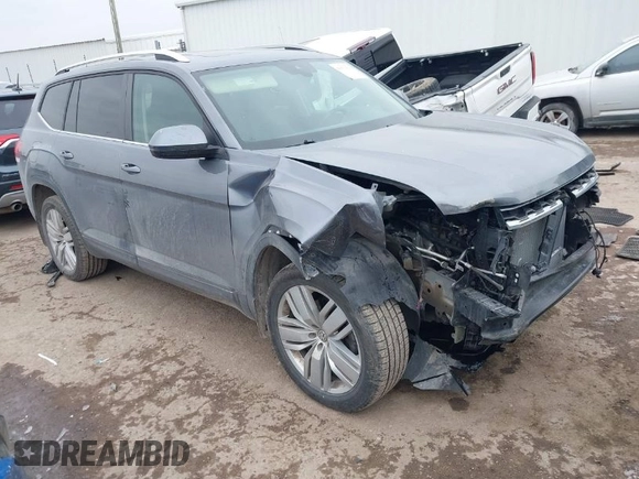 2019 Volkswagen Atlas SE with VIN 1V2WR2CA2KC581212, listed as a IAAI auction lot 41631619 with 122,160 mi miles and . Bid and sale history available at DreamBid. Image 1.