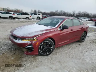 2021 Kia K5 GT-Line with VIN 5XXG64J28MG004337, listed as a Copart auction lot 45863295 with 77,897 mi miles and Salvage Title. Bid and sale history available at carsss.com. Image 1.