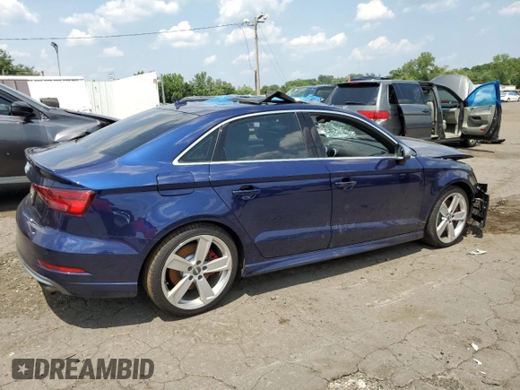 2018 Audi S3 Premium Plus with VIN WAUB1GFF8J1016174, listed as a Copart auction lot 58831683 with 63,122 mi miles. Bid and sale history available at carsss.com. Image 3.