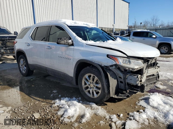 2019 Chevrolet Traverse LS with VIN 1GNERFKW6KJ176281, listed as a Copart auction lot 88249825 with 97,334 mi miles and Salvage Title. Bid and sale history available at carsss.com. Image 4.