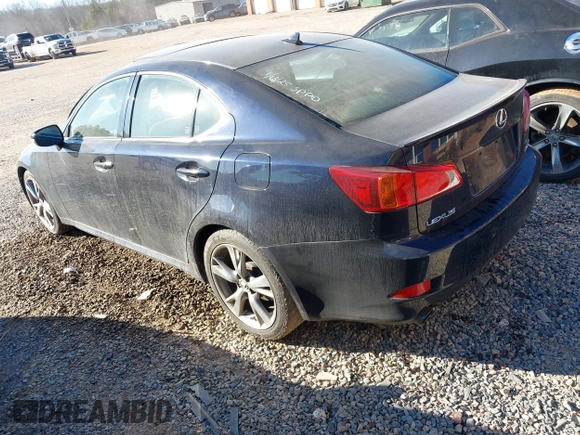 2009 Lexus IS 250 with VIN JTHBK262695105390, listed as a IAAI auction lot 41373344 with 215,356 mi miles. Bid and sale history available at carsss.com. Image 3.