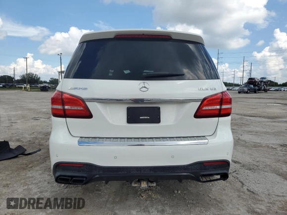 2017 Mercedes-Benz GLS with VIN 4JGDF7FE9HA871556, listed as a Copart auction lot 74017774 with 0 mi miles and Salvage Title. Bid and sale history available at carsss.com. Image 6.