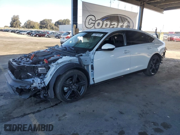 2023 Honda Accord Touring with VIN 1HGCY2F89PA046687, listed as a Copart auction lot 57001505 with 13,949 mi miles and Salvage title. Bid and sale history available at DreamBid. Image 1.