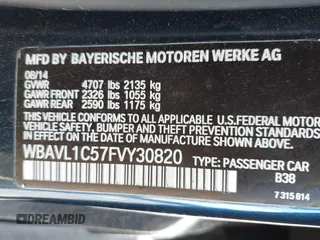 2015 BMW X1 xDrive28i z VIN WBAVL1C57FVY30820, wystawiony jako IAAI lot #40693352 z przebiegiem 111 221 mil mil oraz . Historia ofert i sprzedaży dostępna na DreamBid. Obrazek 9.