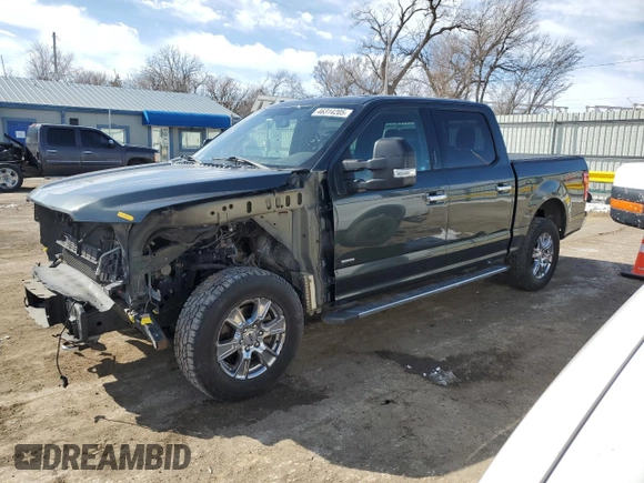 2015 Ford F-150 XLT with VIN 1FTEW1EG7FKD27007, listed as a Copart auction lot 46314205 with 156,171 mi miles and Salvage Title. Bid and sale history available at carsss.com. Image 1.