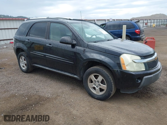 2005 Chevrolet Equinox LS z VIN 2CNDL23F856080369, wystawiony jako IAAI lot #42395883 z przebiegiem 89 821 mil mil oraz . Historia ofert i sprzedaży dostępna na DreamBid. Obrazek 1.