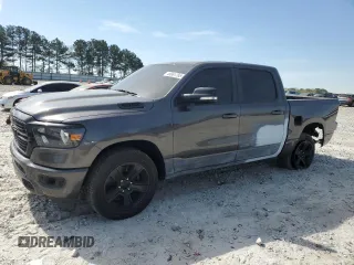2021 Ram 1500 Lone Star with VIN 1C6RREFT7MN542997, listed as a Copart auction lot 49981785 with 75,951 mi miles and Salvage title. Bid and sale history available at DreamBid. Image 1.
