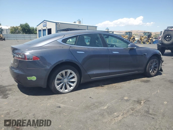 2018 Tesla Model S 75D with VIN 5YJSA1E25JF243778, listed as a Copart auction lot 63118345 with 23,356 mi miles and Salvage title. Bid and sale history available at DreamBid. Image 3.