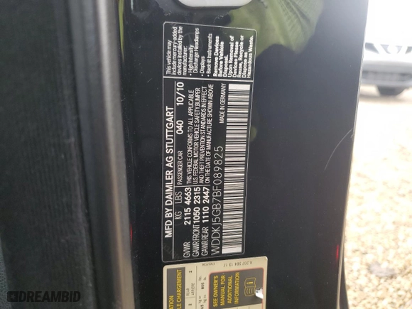2011 Mercedes-Benz E-Class E 350 with VIN WDDKJ5GB7BF089825, listed as a Copart auction lot 87007964 with 111,133 mi miles and Salvage Title. Bid and sale history available at carsss.com. Image 12.