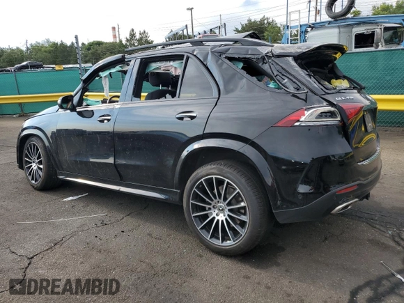 2021 Mercedes-Benz GLE 450 with VIN 4JGFB5KB9MA555105, listed as a Copart auction lot 64255695 with 106,602 mi miles and Salvage title. Bid and sale history available at DreamBid. Image 2.