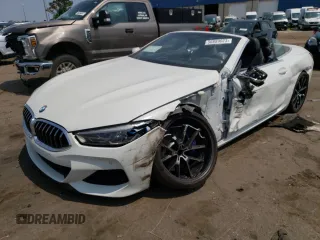 2019 BMW 8 Series M850i xDrive with VIN WBAFY4C57KBJ98873, listed as a Copart auction lot 56889023 with 0 mi miles. Bid and sale history available at carsss.com. Image 1.