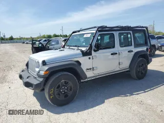 2023 Jeep Wrangler Sport with VIN 1C4HJXDG3PW670651, listed as a Copart auction lot 54013405 with 19,395 mi miles and Clean Title. Bid and sale history available at DreamBid. Image 1.