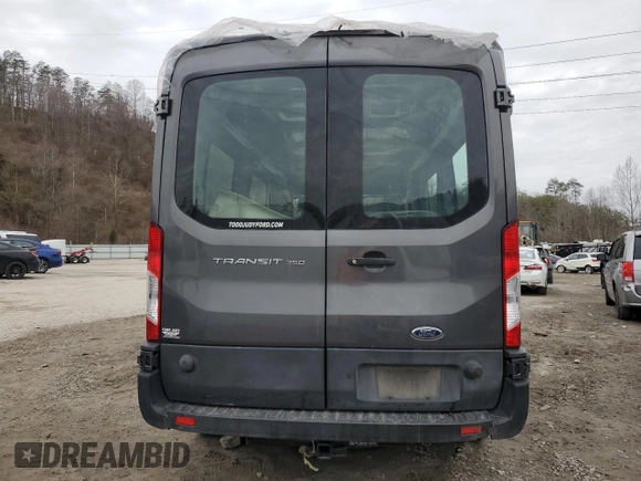 2019 Ford Transit Passenger XL with VIN 1FBAX2CM5KKB18955, listed as a Copart auction lot 48041645 with 65,430 mi miles and Salvage Title. Bid and sale history available at carsss.com. Image 6.