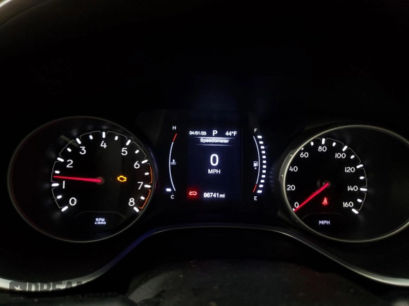 2018 Jeep Compass Sport with VIN 3C4NJCAB8JT300622, listed as a Copart auction lot 51066835 with 96,741 mi miles and Salvage Title. Bid and sale history available at carsss.com. Image 9.
