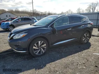 2018 Nissan Murano Platinum with VIN 5N1AZ2MH7JN164271, listed as a Copart auction lot 51427635 with 108,734 mi miles and Salvage Title. Bid and sale history available at carsss.com. Image 1.