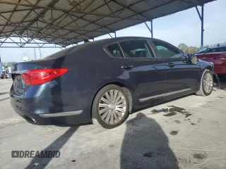 2015 Kia K900 Premium with VIN KNALU4D44F6024018, listed as a Copart auction lot 82869214 with 124,589 mi miles and Salvage Title. Bid and sale history available at carsss.com. Image 3.