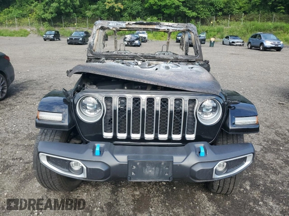 2023 Jeep Wrangler Sahara с VIN 1C4JJXP6XPW542086, выставлен на аукционе Copart как лот 64209345 с пробегом Не указан миль и Списание • Salvage title. История ставок и продаж доступна на DreamBid. Изображение 5.