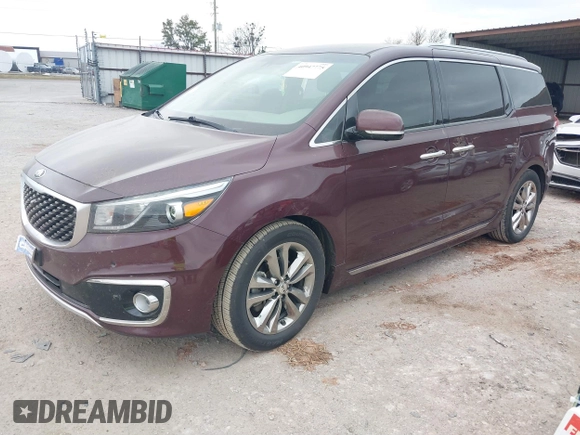 2018 Kia Sedona SX-L with VIN KNDME5C13J6376288, listed as a IAAI auction lot 40947775 with 94,476 mi miles. Bid and sale history available at carsss.com. Image 17.