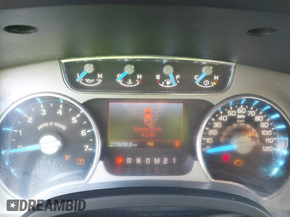 2014 Ford F-150 XL with VIN 1FTFW1ET4EFC42389, listed as a IAAI auction lot 42137765 with 273,938 mi miles and . Bid and sale history available at DreamBid. Image 7.