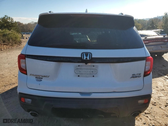 2020 Honda Passport Elite with VIN 5FNYF8H0XLB011159, listed as a Copart auction lot 81048334 with 54,484 mi miles and Salvage Title. Bid and sale history available at carsss.com. Image 6.