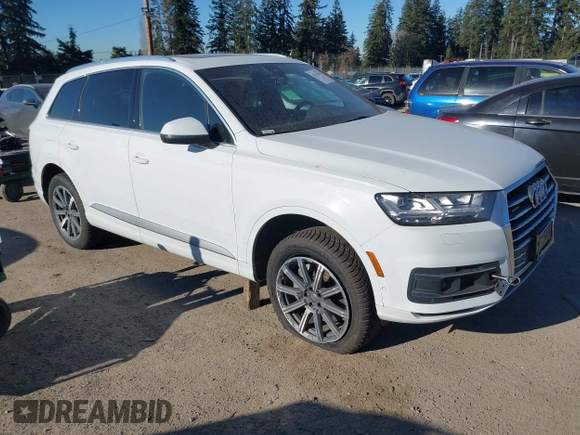 2019 Audi Q7 Premium Plus z VIN WA1LAAF78KD006428, wystawiony jako IAAI lot #41432030 z przebiegiem 63 380 mil mil oraz . Historia ofert i sprzedaży dostępna na DreamBid. Obrazek 1.
