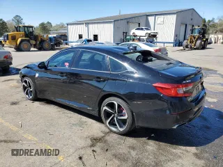 2018 Honda Accord Sedan Sport 1.5T with VIN 1HGCV1F37JA020460, listed as a Copart auction lot 49232435 with 163,570 mi miles and Salvage Title. Bid and sale history available at carsss.com. Image 2.