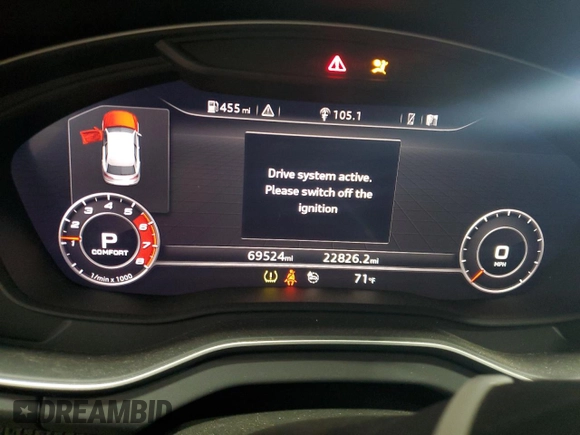 2018 Audi SQ5 Premium Plus with VIN WA1A4AFY7J2200661, listed as a Copart auction lot 67159764 with 69,524 mi miles and Salvage Title. Bid and sale history available at DreamBid. Image 9.
