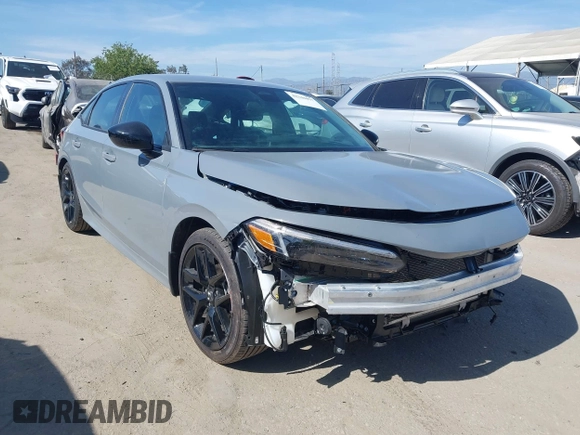 2025 Honda Civic Sport with VIN 2HGFE2F51SH557221, listed as a IAAI auction lot 42344477 with 313 mi miles and . Bid and sale history available at DreamBid. Image 1.