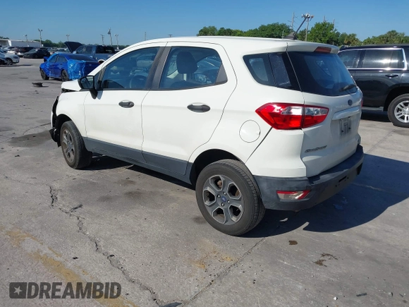 2020 Ford EcoSport S with VIN MAJ6S3FL6LC337367, listed as a IAAI auction lot 41892241 with 160,862 mi miles and . Bid and sale history available at DreamBid. Image 3.