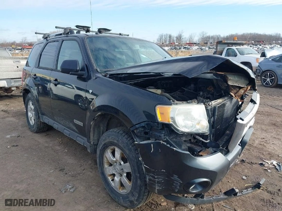 2008 Ford Escape Limited with VIN 1FMCU04168KB67107, listed as a IAAI auction lot 41743038 with 236,171 mi miles. Bid and sale history available at carsss.com. Image 1.