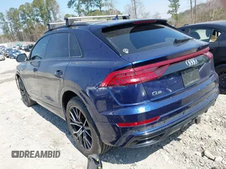 2019 Audi Q8 Premium Plus z VIN WA1EVBF18KD028606, wystawiony jako IAAI lot #41780296 z przebiegiem 72 117 mil mil oraz . Historia ofert i sprzedaży dostępna na DreamBid. Obrazek 3.