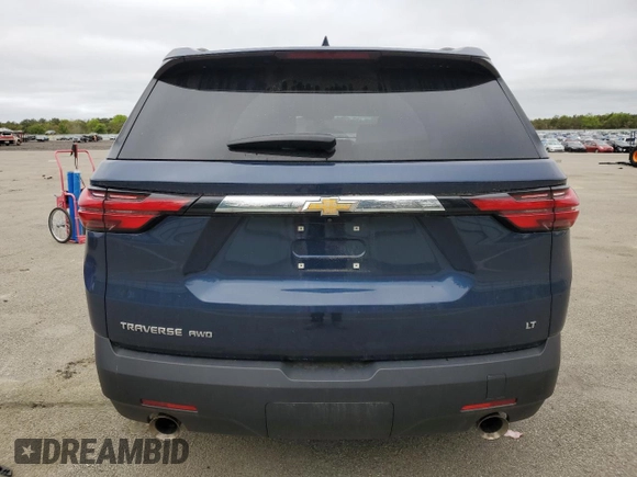 2023 Chevrolet Traverse LT Leather with VIN 1GNEVHKW1PJ171195, listed as a Copart auction lot 54646634 with 21,222 mi miles. Bid and sale history available at carsss.com. Image 6.