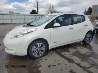 2013 Nissan LEAF SV with VIN 1N4AZ0CP7DC408914, listed as a Copart auction lot 53995905 with 63,652 mi miles and Salvage Title. Bid and sale history available at carsss.com. Image 1.