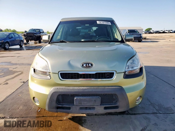 2010 Kia Soul + with VIN KNDJT2A25A7177174, listed as a Copart auction lot 52167295 with 86,752 mi miles and Salvage Title. Bid and sale history available at DreamBid. Image 5.
