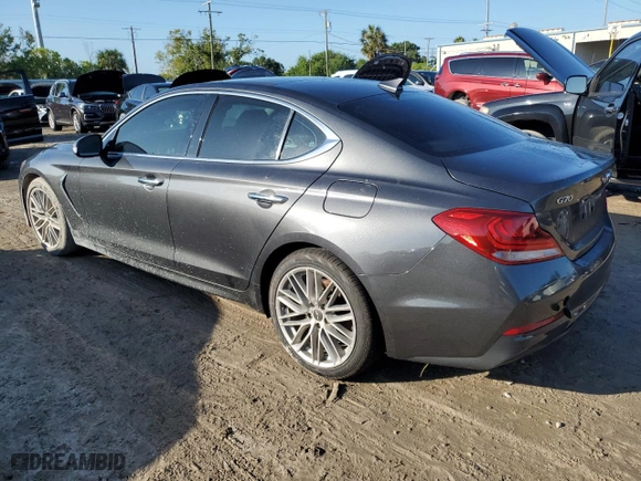 2020 Genesis G70 2.0T with VIN KMTG34LA5LU047685, listed as a Copart auction lot 73717104 with 0 mi miles and Non Repairable. Bid and sale history available at carsss.com. Image 2.