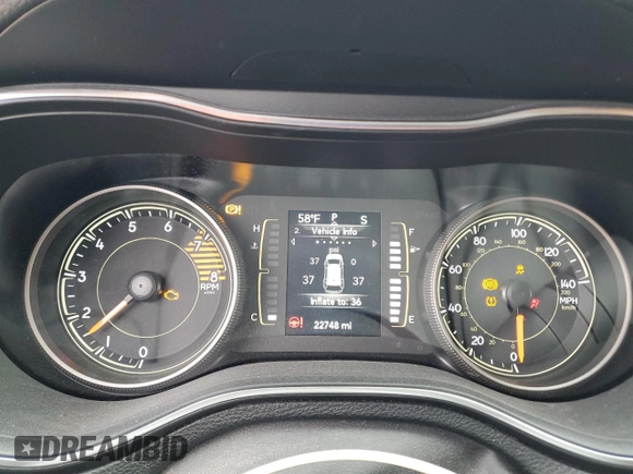 2019 Jeep Cherokee Latitude Plus z VIN 1C4PJMLX2KD371491, wystawiony jako Copart lot #58732495 z przebiegiem 22 748 mil mil oraz Szkoda całkowita • Salvage title. Historia ofert i sprzedaży dostępna na DreamBid. Obrazek 9.