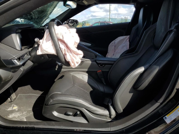 2023 Chevrolet Corvette 1LT with VIN 1G1YA2D49P5112486, listed as a Copart auction lot 44002205 with 16,835 mi miles and Salvage Title. Bid and sale history available at carsss.com. Image 7.