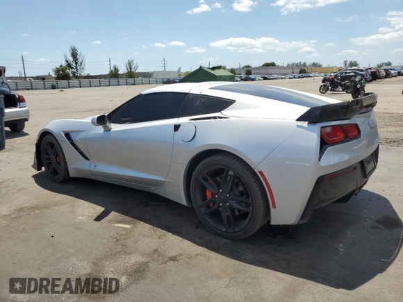 2019 Chevrolet Corvette 1LT with VIN 1G1YA2D78K5106441, listed as a Copart auction lot 53680845 with 27,206 mi miles and Salvage title. Bid and sale history available at DreamBid. Image 2.