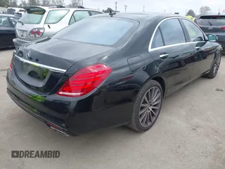 2015 Mercedes-Benz S-Class S 550 with VIN WDDUG8CB5FA082275, listed as a IAAI auction lot 41861048 with 74,350 mi miles. Bid and sale history available at carsss.com. Image 4.