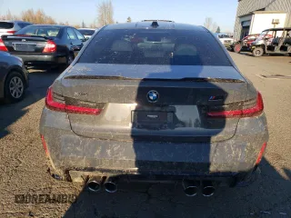 2023 BMW M3 Competition xDrive with VIN WBS43AY02PFP93353, listed as a Copart auction lot 82928274 with 21,135 mi miles and Salvage Title. Bid and sale history available at carsss.com. Image 6.