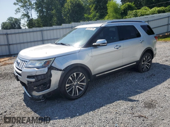 2017 Ford Explorer Platinum z VIN 1FM5K8HT9HGD05220, wystawiony jako Copart lot #60704795 z przebiegiem 59 128 mil mil oraz Szkoda całkowita • Salvage title. Historia ofert i sprzedaży dostępna na DreamBid. Obrazek 1.